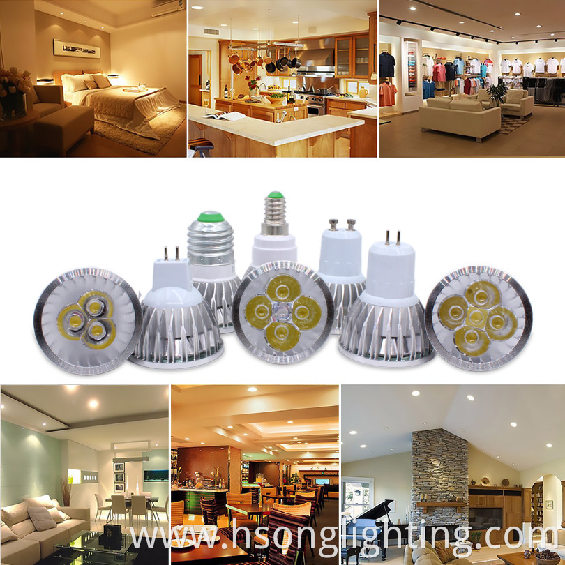 Hot sales Aluminum LED spotlight GU10 LED 5W Mr16 12v 5w GU5.3 Lamp cup